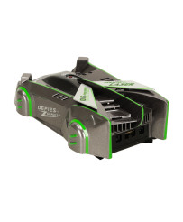 RC car laser-controlled car driving on the wall on laser gray