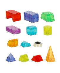 3D construction magnetic blocks LED glowing 134 el