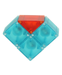 3D construction magnetic blocks LED glowing 32 el