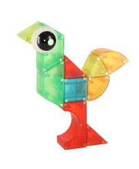 3D construction magnetic blocks LED glowing 32 el