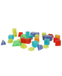 3D construction magnetic blocks LED glowing 32 el