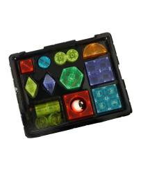 3D construction magnetic blocks LED glowing 32 el