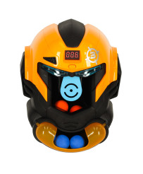 Target shooting robot head arcade game set gun + balls