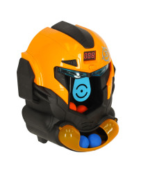 Target shooting robot head arcade game set gun + balls