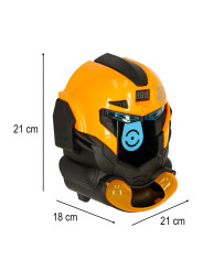 Target shooting robot head arcade game set gun + balls