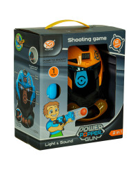 Target shooting robot head arcade game set gun + balls