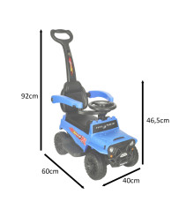 Push ride off-road car with sound and lights blue