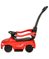 Rider push car 3in1 with sound lights red