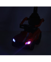 Rider push car 3in1 with sound lights red