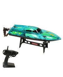 Remote control boat RC Revolt ILLUMINATOR green