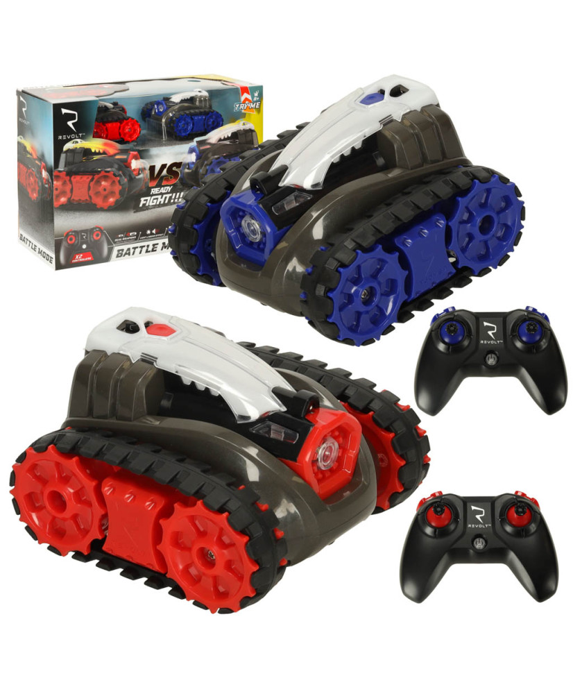 RC Revolt BATTLE remote control car battle mode sound lights 2pak