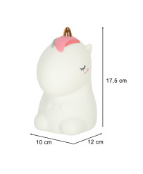RGB silicone night light unicorn