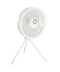 Mini standing desk fan white