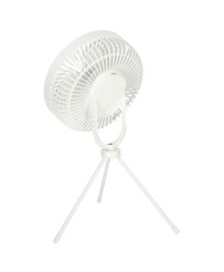 Mini standing desk fan white