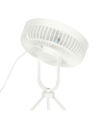 Mini standing desk fan white