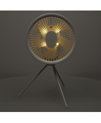 Mini standing desk fan white