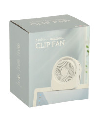 Mini desk fan with USB clip
