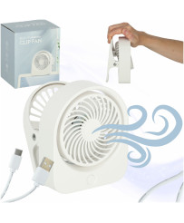 Mini desk fan with USB clip