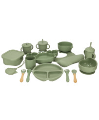 Silicone cookware for kids crab 19 el green