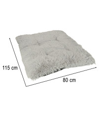 Dog bed mat XXL grey 110x75cm