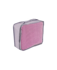 Suitcase organizers travel set 7 pieces clothes storage accessories waterproof bags toiletry bag shoe bag gray