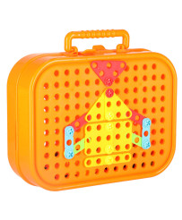 Construction blocks in a suitcase + space screwdriver