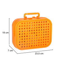 Construction blocks in a suitcase + space screwdriver