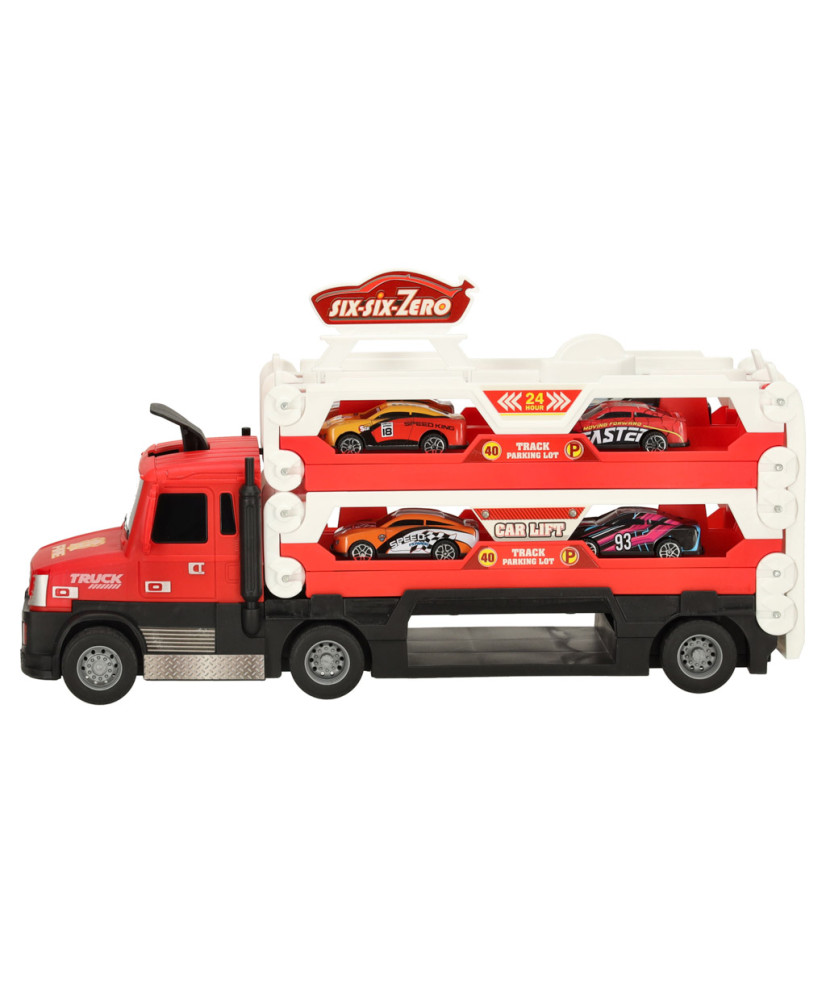 Car trailer transporter folding XXL red