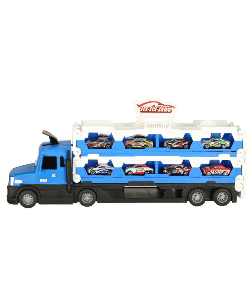 Car trailer transporter folding XXL blue