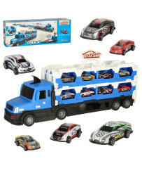 Car trailer transporter folding XXL blue