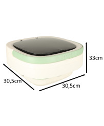 Mini folding portable washing machine 12L green