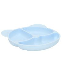 Silicone dishes for children teddy bear bright blue 4el
