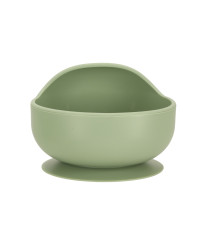 Silicone dishes for kids owl milita green