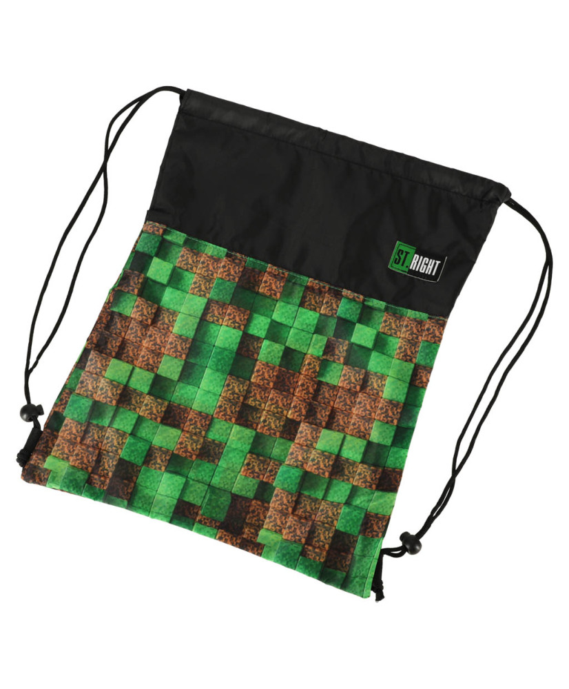 Pixel Cubes children's shoe bag