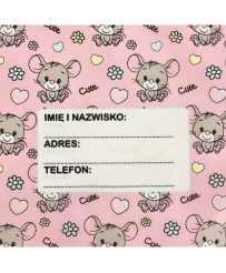 Children's shoe bag mouse pink