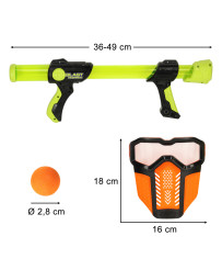 Ball rifle with protective mask set