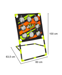 Rehabilitation game throwing a ball to a target
