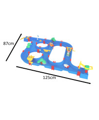 Plastic waterway garden toy 89 pieces
