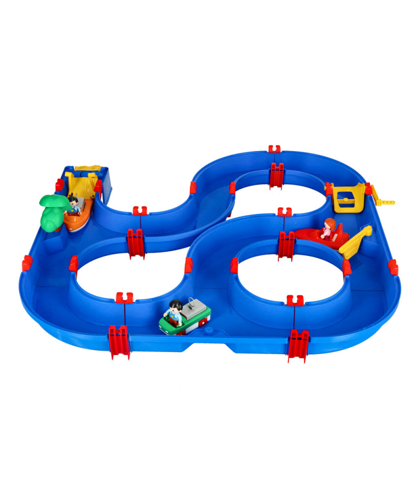 Plastic waterway garden toy 64 pieces