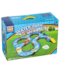 Plastic waterway garden toy 64 pieces