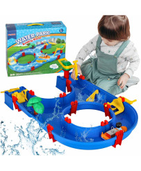 Plastic waterway garden toy 39 pieces