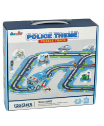 Car track police puzzle 47 el.