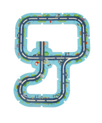 Car track police puzzle 47 el.