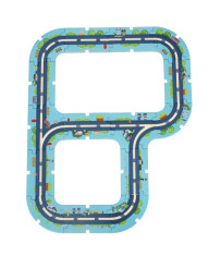 Car track police puzzle 47 el.