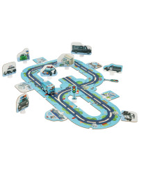 Car track police puzzle 47 el.