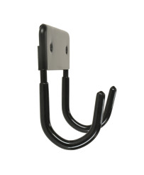 Hanger hook double metal load capacity 15kg black