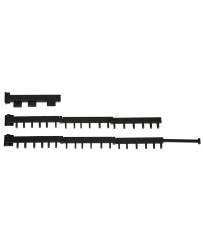 Telescopic extension wall hanger 114cm black
