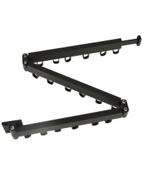 Telescopic extension wall hanger 114cm black