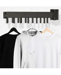 Telescopic extension wall hanger 114cm black