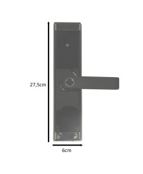 Fingerprint code combination door handle card black